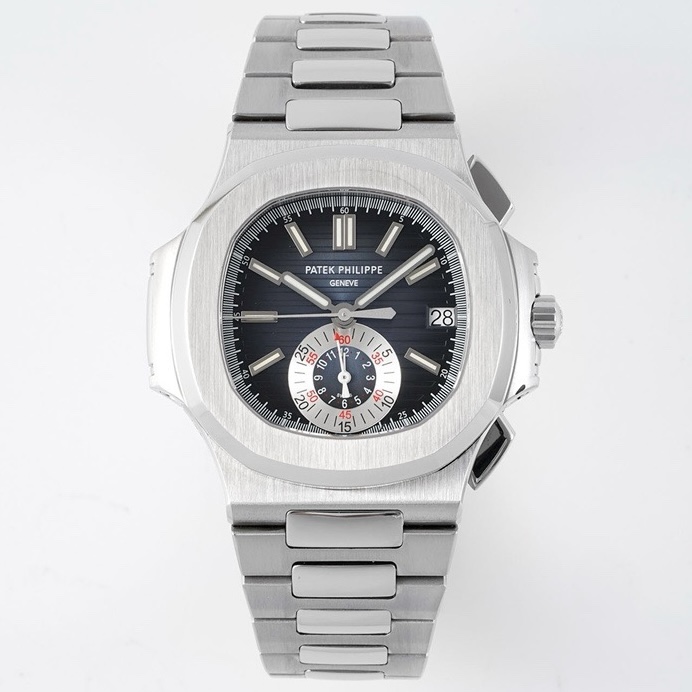 Patek Philippe Nautilus 5980 Chronograph Watch, 40.5mm, Real Working Small Second & Chronograph Functions