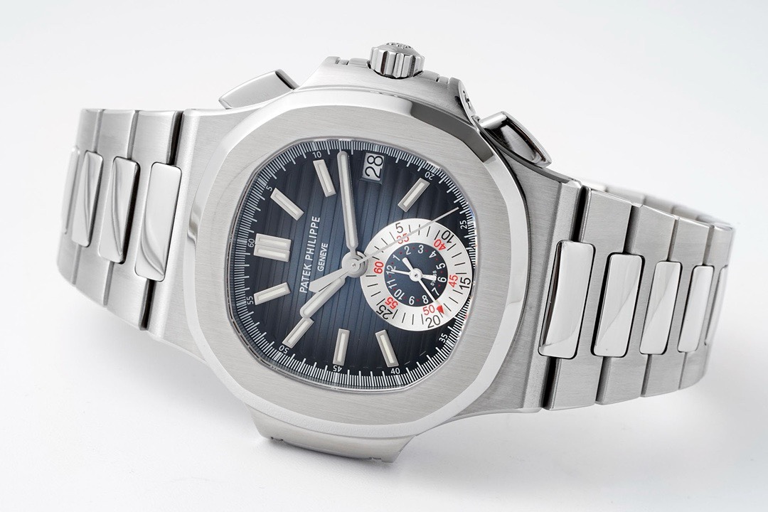 Patek Philippe Nautilus 5980 Chronograph Watch, 40.5mm, Real Working Small Second & Chronograph Functions