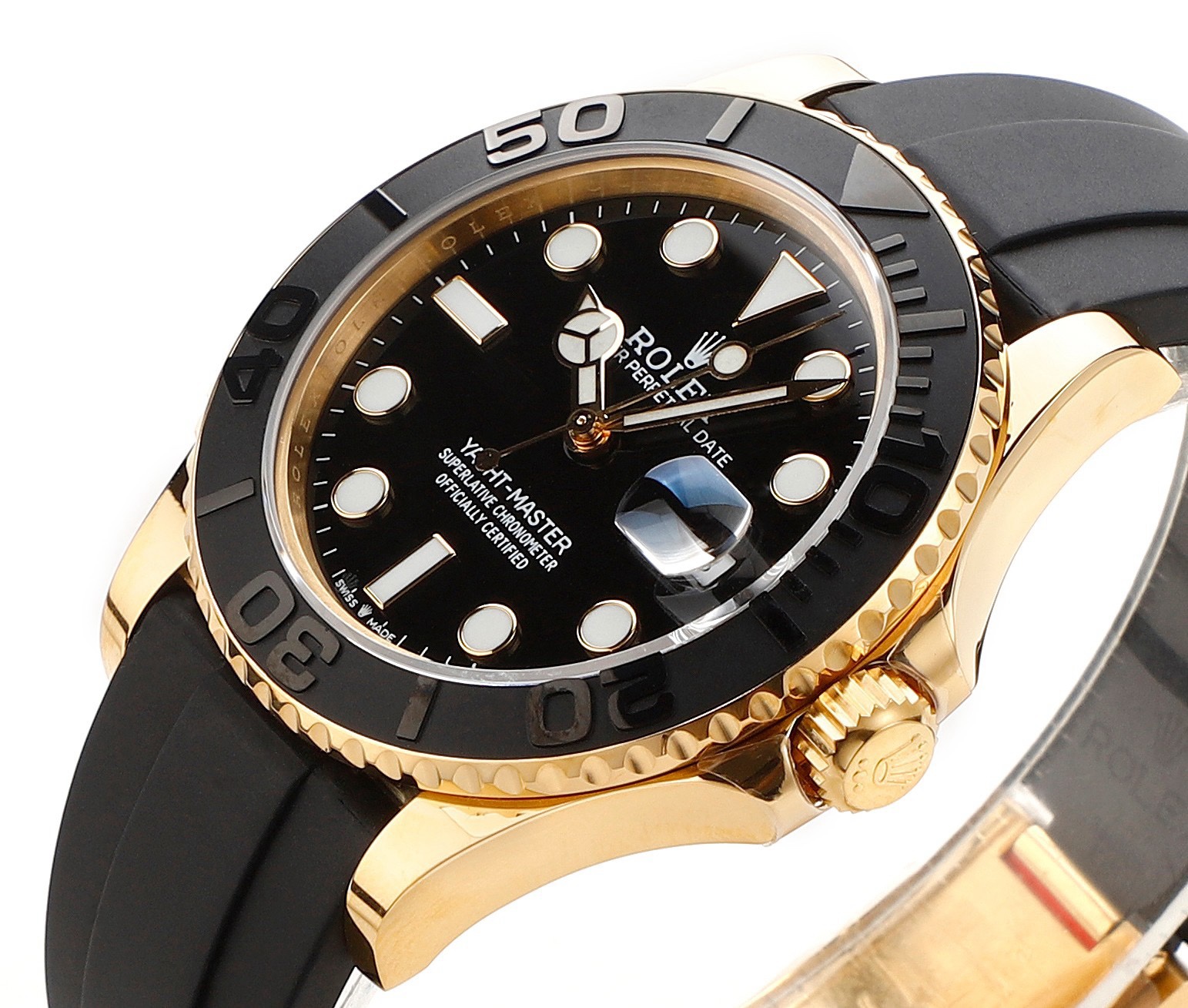 Rolex MS Factory Yacht‑Master 42mm 904L Steel 3235 Blue Hairspring Automatic Watch Oysterflex Rubber Strap