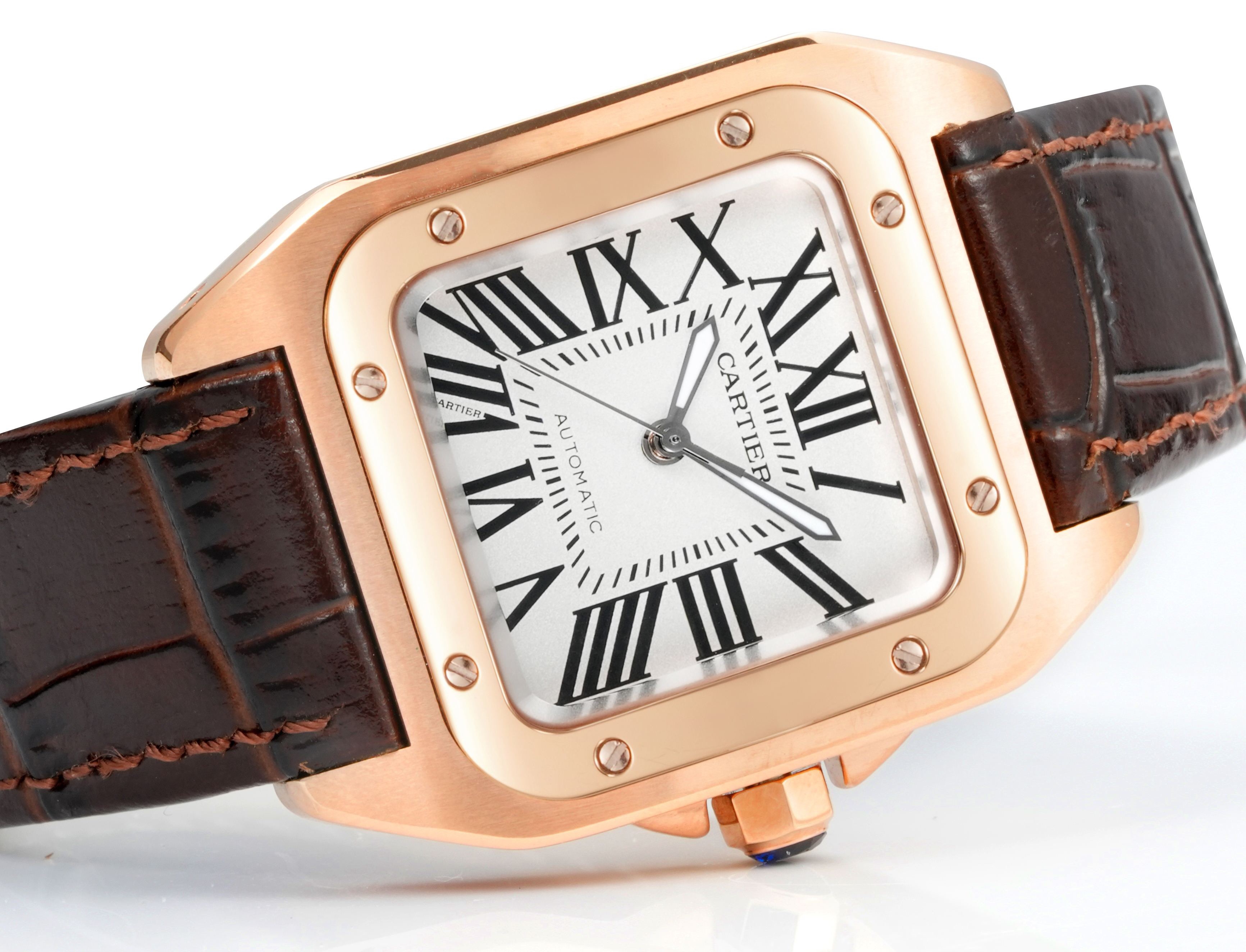 Cartier Santos 100th Anniversary Ladies Automatic Watch, 35.6mm