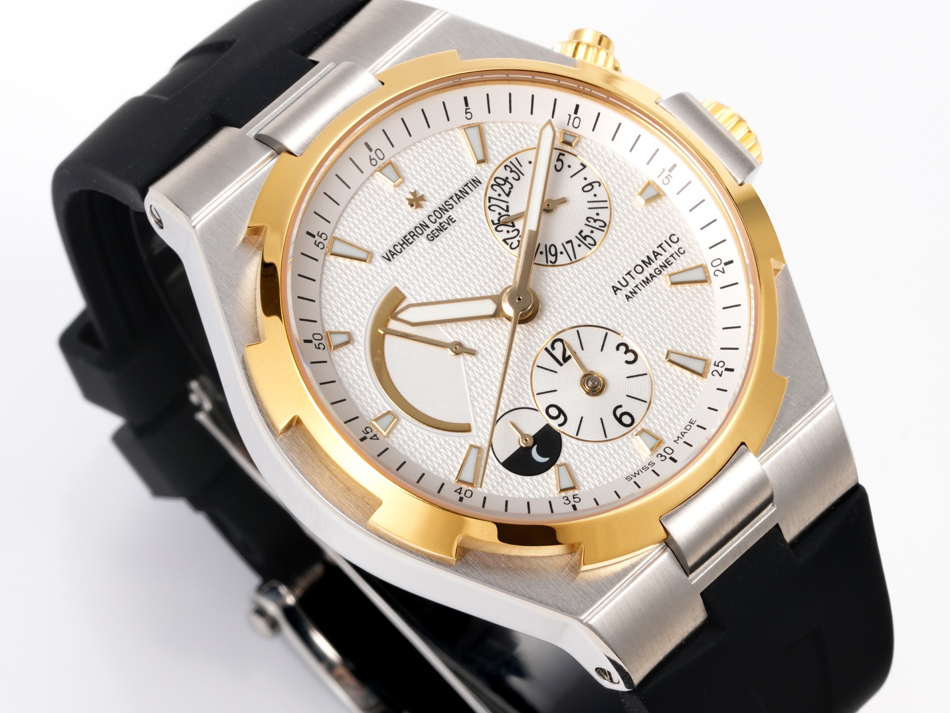Vacheron Constantin Overseas RW4 Multifunctional Mechanical Watch, 42mm Stainless Steel Casual Business Gentleman Wristwatch