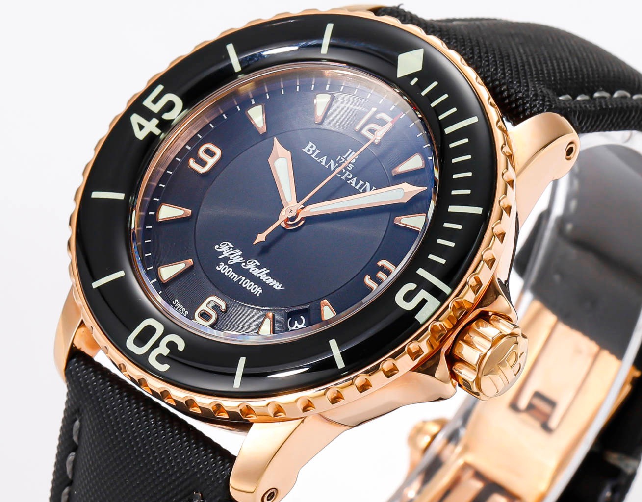 Blancpain Fifty Fathoms 45mm Automatic Diver Watch | Canvas Strap
