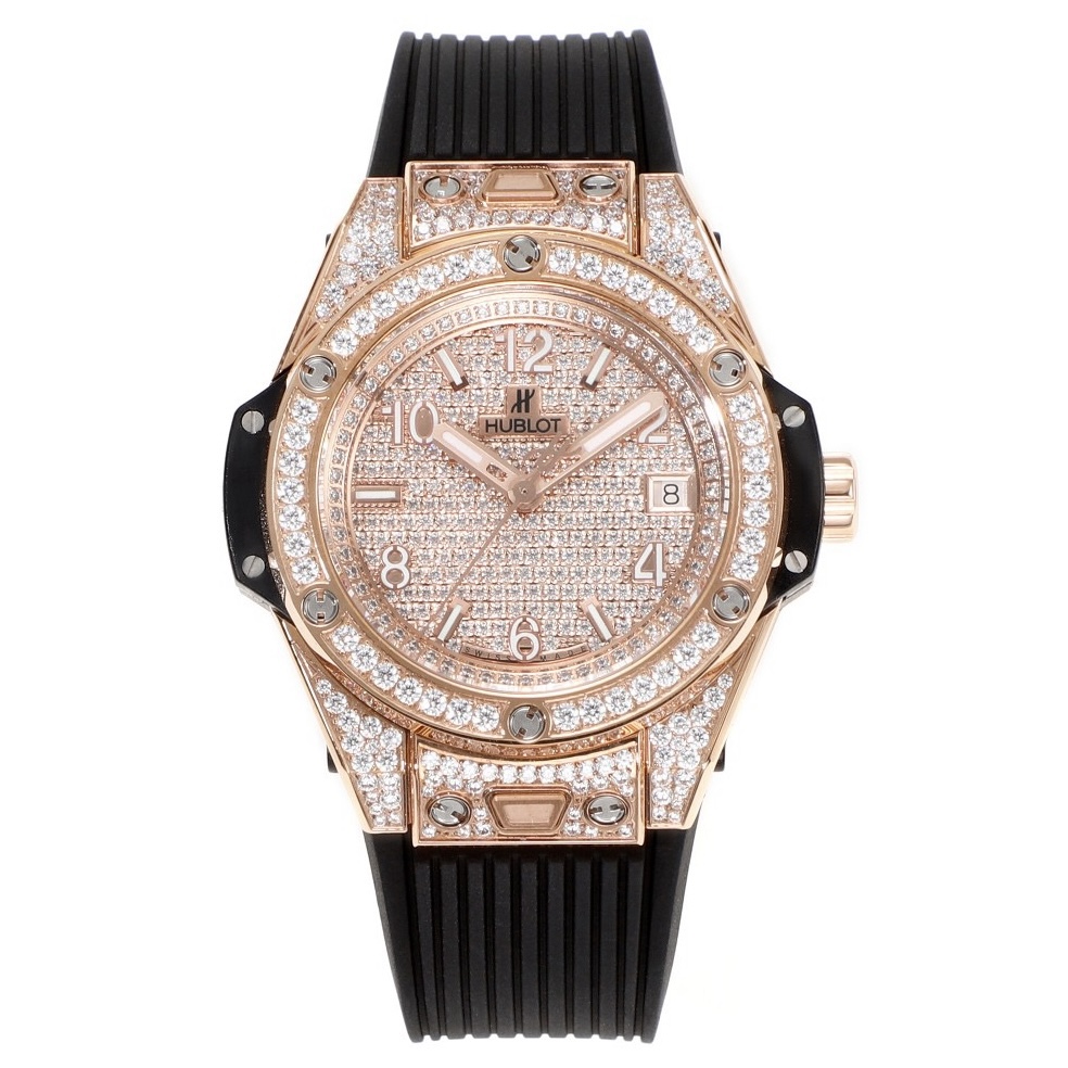 Hublot Big Bang One Click Full Paved Diamond 39mm Automatic Ladies Watch