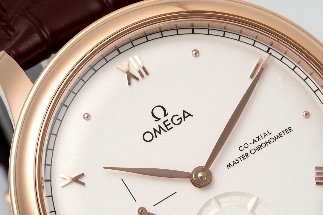 Omega De Ville Power‑Reserve Automatic Mechanical Watch, Genuine Calfskin Leather Strap