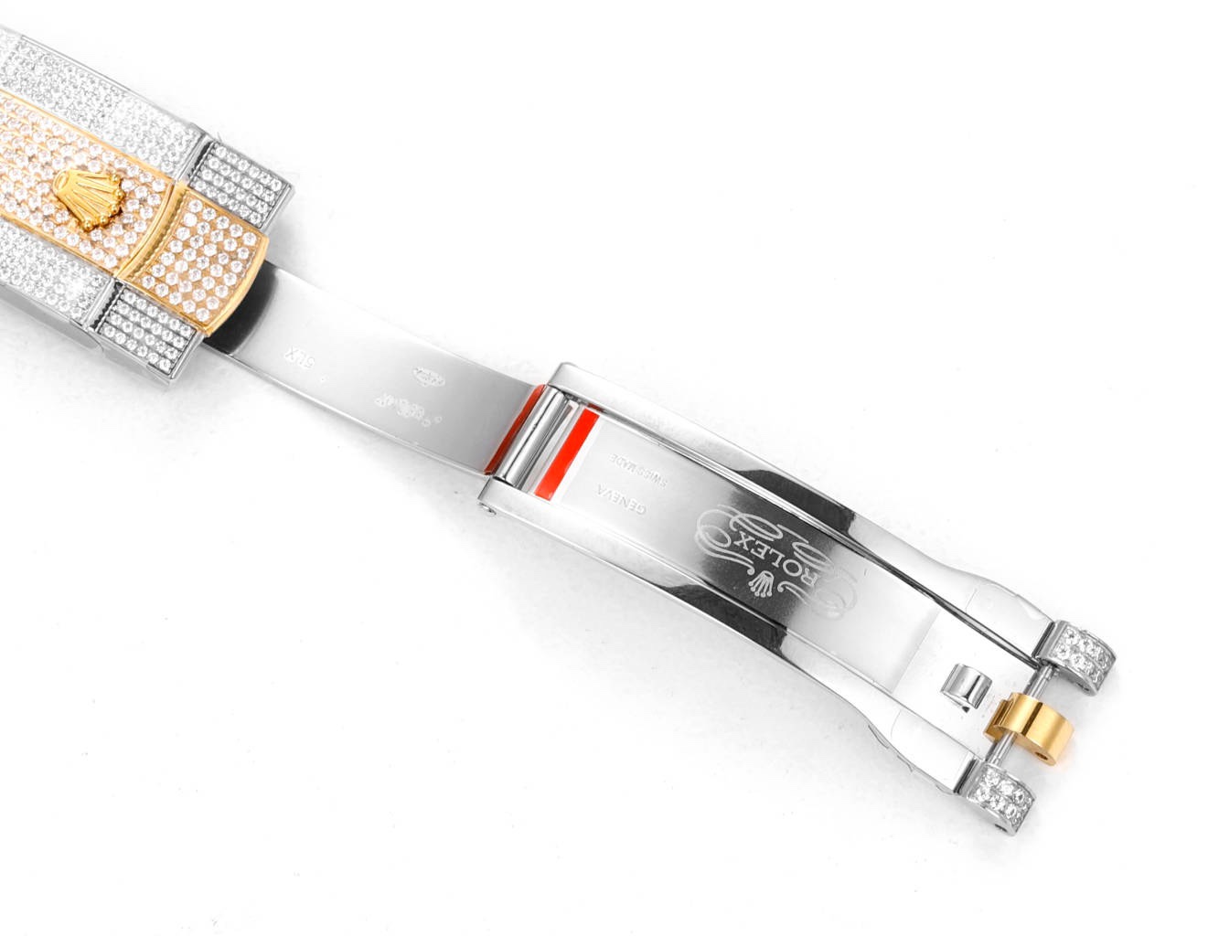 MS Factory Datejust 41mm Full‑Paved Diamond Watch 904L Steel 3235 Automatic Movement Rainbow Bezel