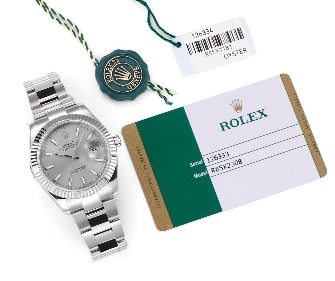 Rolex Datejust 41mm Automatic Watch 3235 Movement 72‑Hour Power Reserve Fluted Bezel