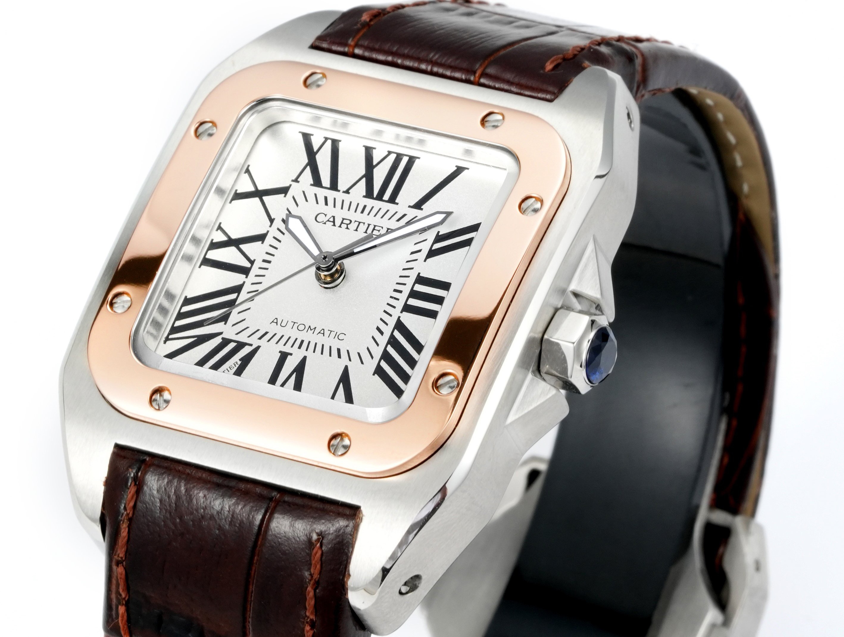 Cartier Santos 100th Anniversary Ladies Automatic Watch, 35.6mm