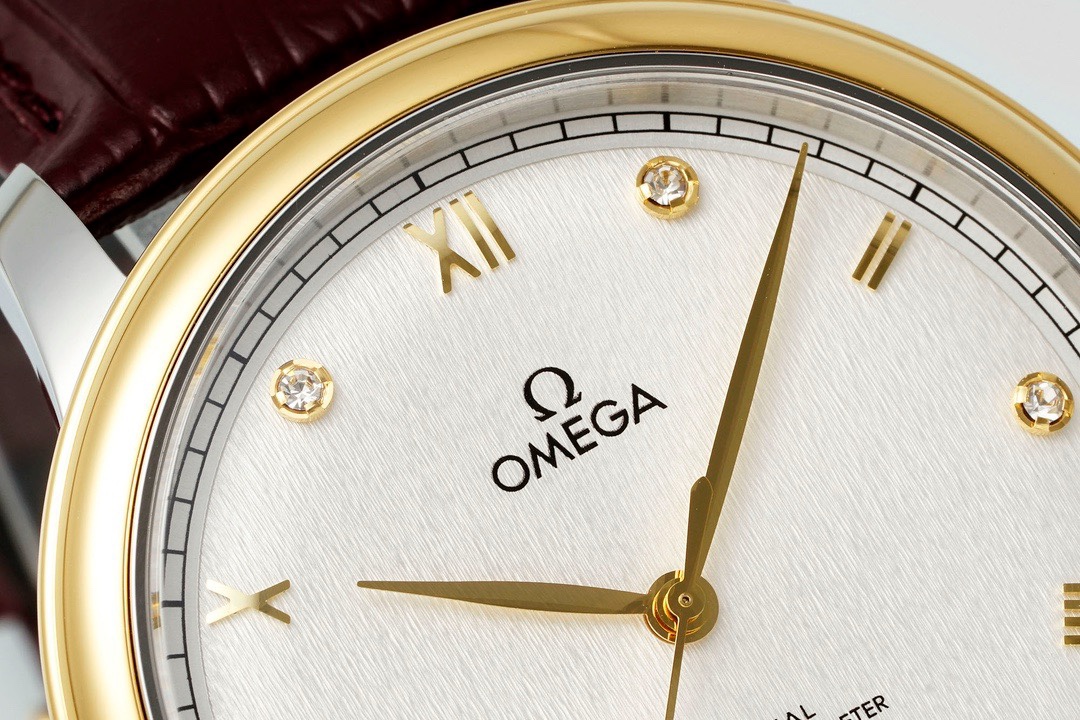 Omega De Ville Power‑Reserve Automatic Mechanical Watch, Genuine Calfskin Leather Strap