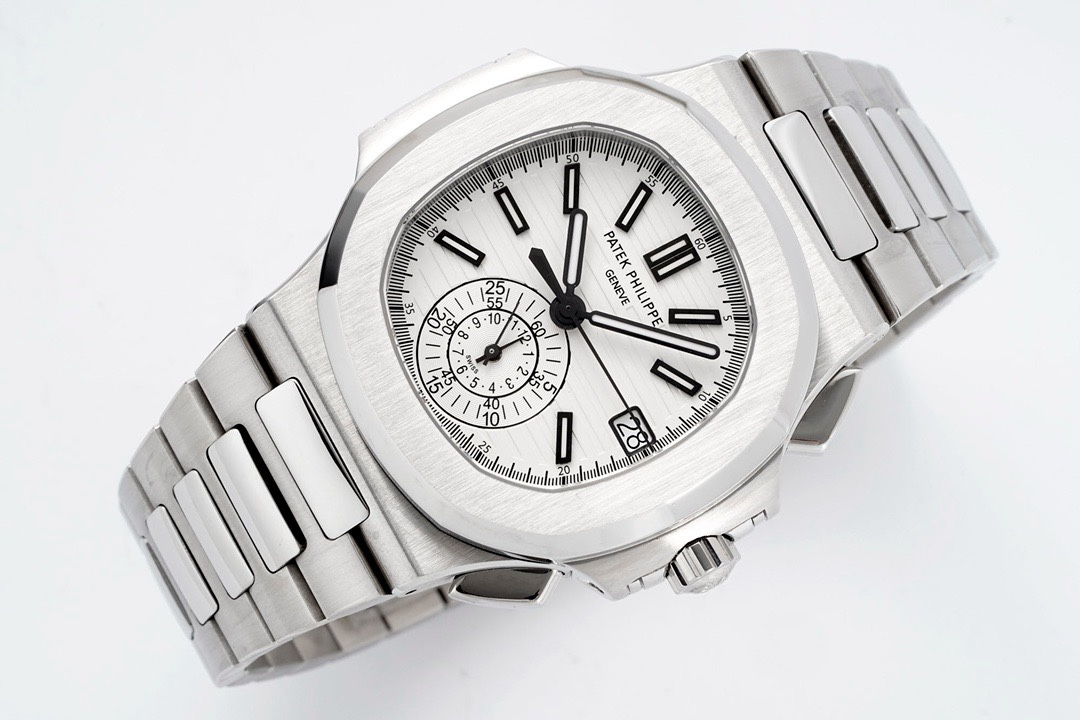 Patek Philippe Nautilus 5980 Chronograph Watch, 40.5mm, Real Working Small Second & Chronograph Functions
