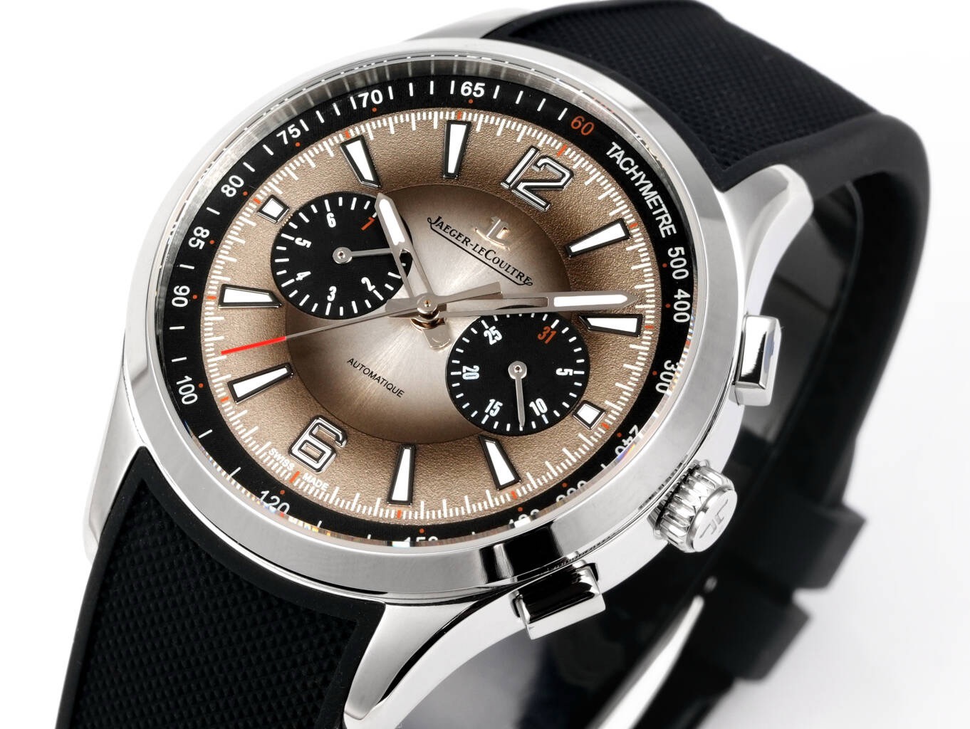 Jaeger-LeCoultre Polaris Chronograph Automatic Watch 42mm Rubber Strap