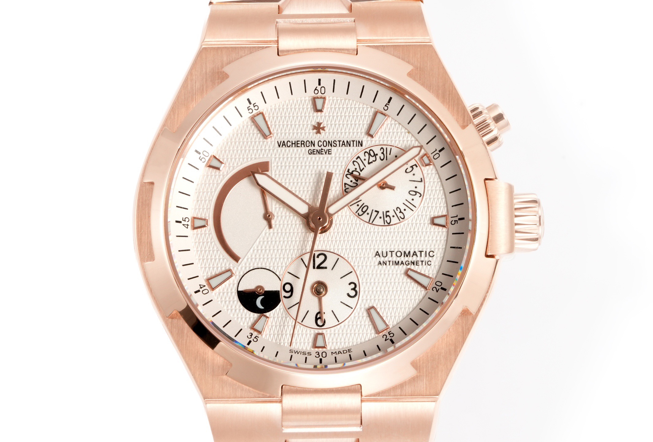 Vacheron Constantin Overseas RW4 Multifunctional Mechanical Watch, 42mm Stainless Steel Casual Business Gentleman Wristwatch