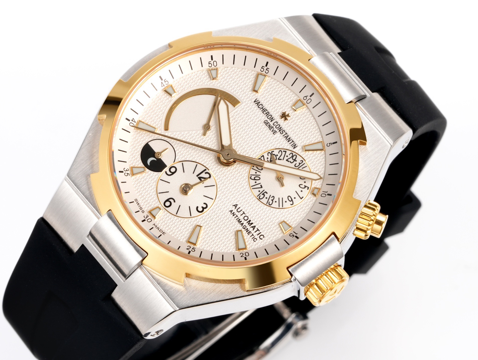Vacheron Constantin Overseas RW4 Multifunctional Mechanical Watch, 42mm Stainless Steel Casual Business Gentleman Wristwatch