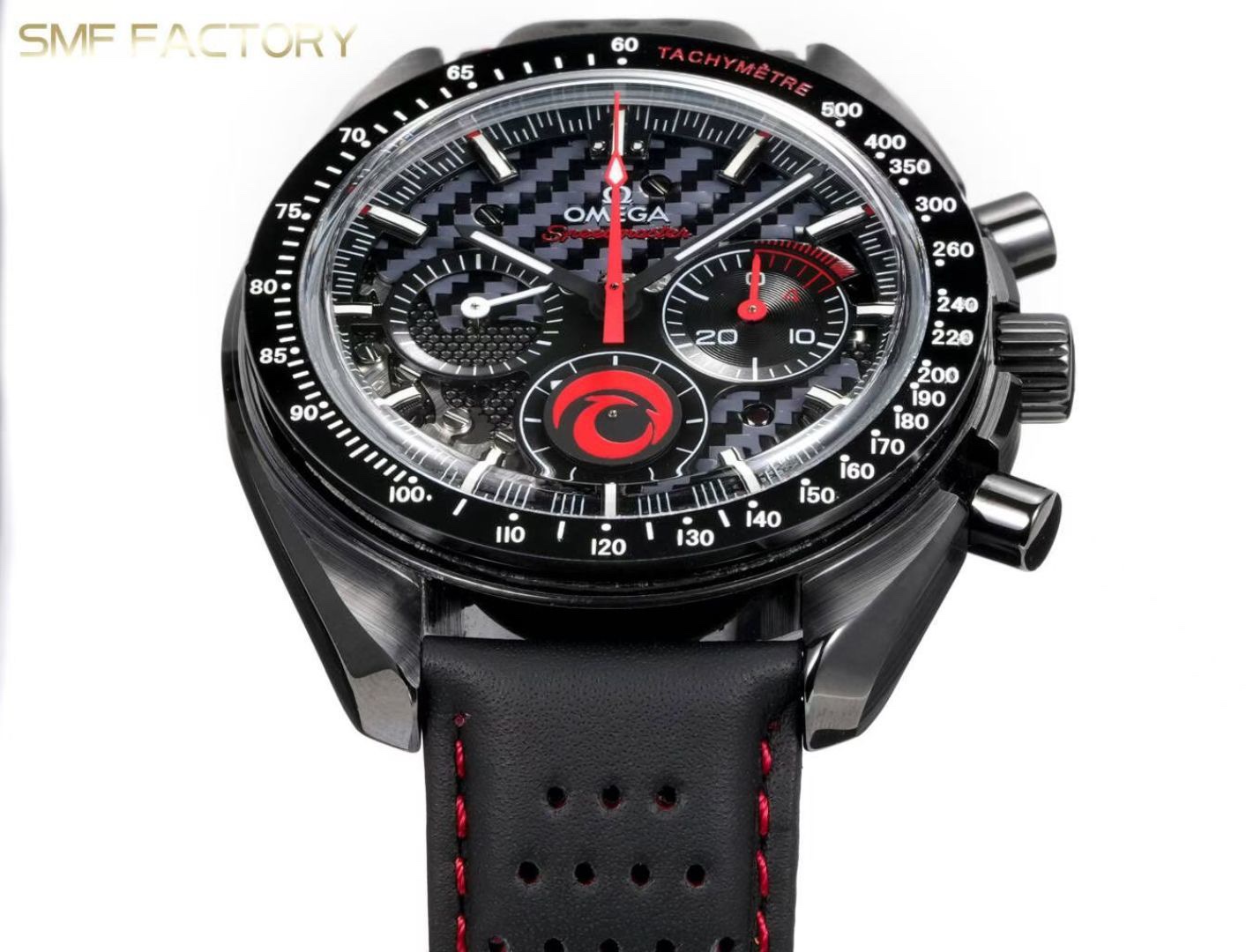 Omega Speedmaster Dark Side of the Moon SMF RW6 Top‑Grade Manual Chronograph Watch Genuine Ceramic Case
