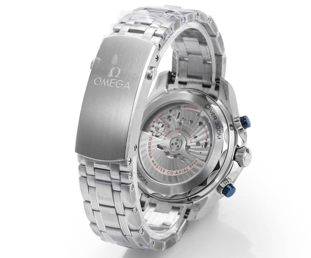 OMEGA Seamaster 300 Chronograph 44mm Dive Watch Cal.9900 Full Function Ceramic Bezel