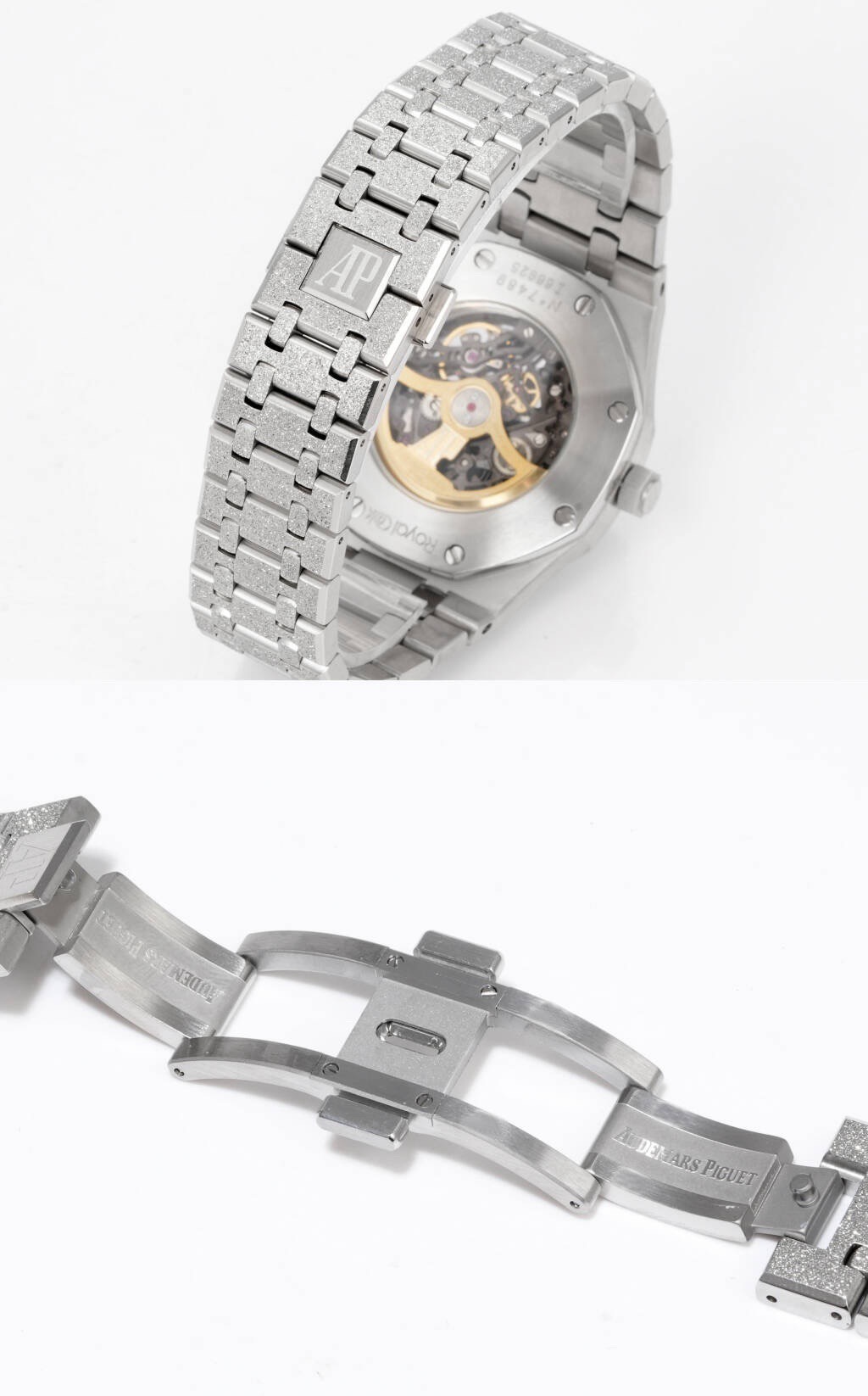 Audemars Piguet Royal Oak Skeleton Frosted Gold Rainbow Bezel AP2 Version