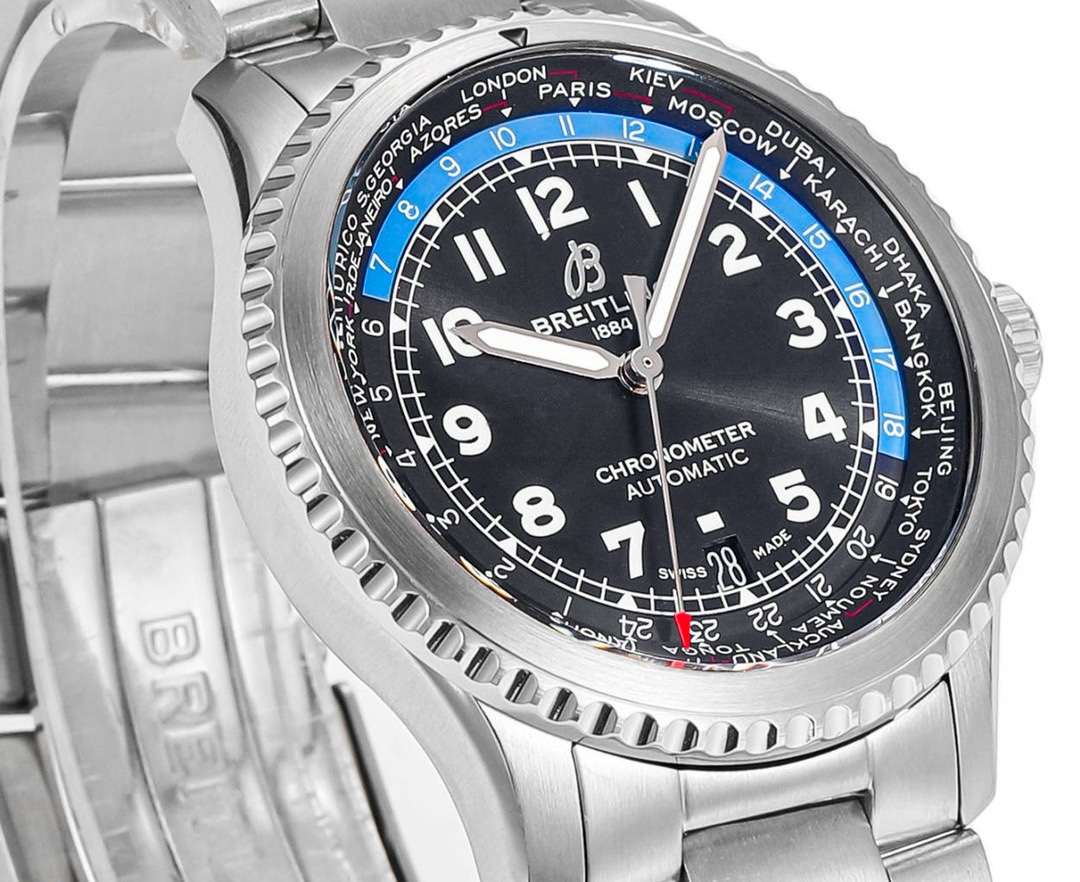 BREITLING Navitimer Pilot Watch 41mm, BLS Factory 2824 Automatic Movement Steel Bracelet