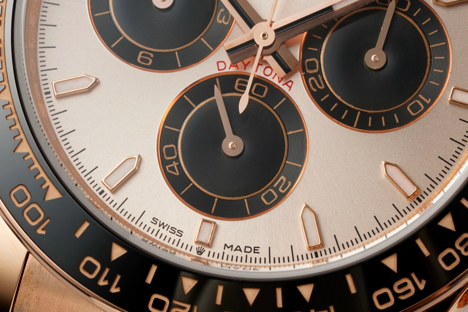 Rolex Cosmograph Daytona 40mm Rubber Strap Weighted 18K Gold‑Plated Cal.4131 Chronograph Movement