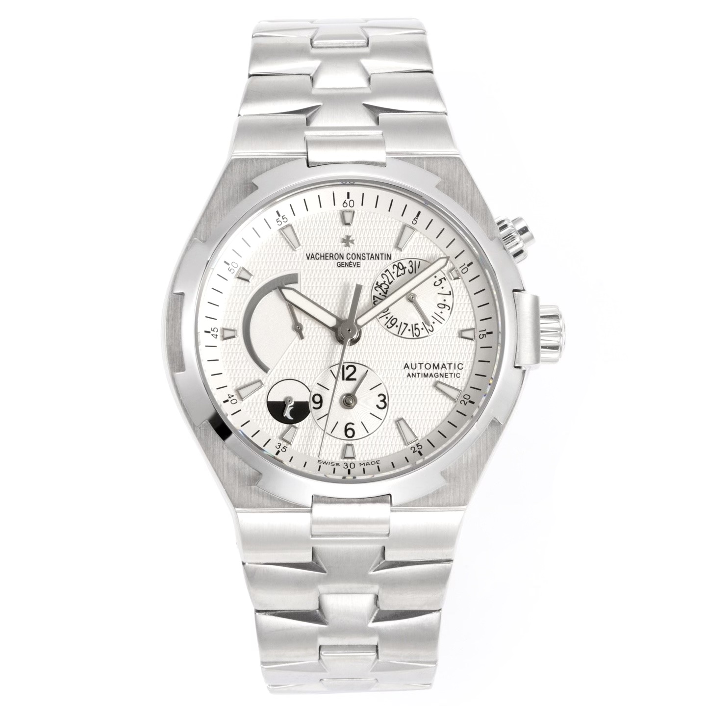 Vacheron Constantin Overseas RW4 Multifunctional Mechanical Watch, 42mm Stainless Steel Casual Business Gentleman Wristwatch