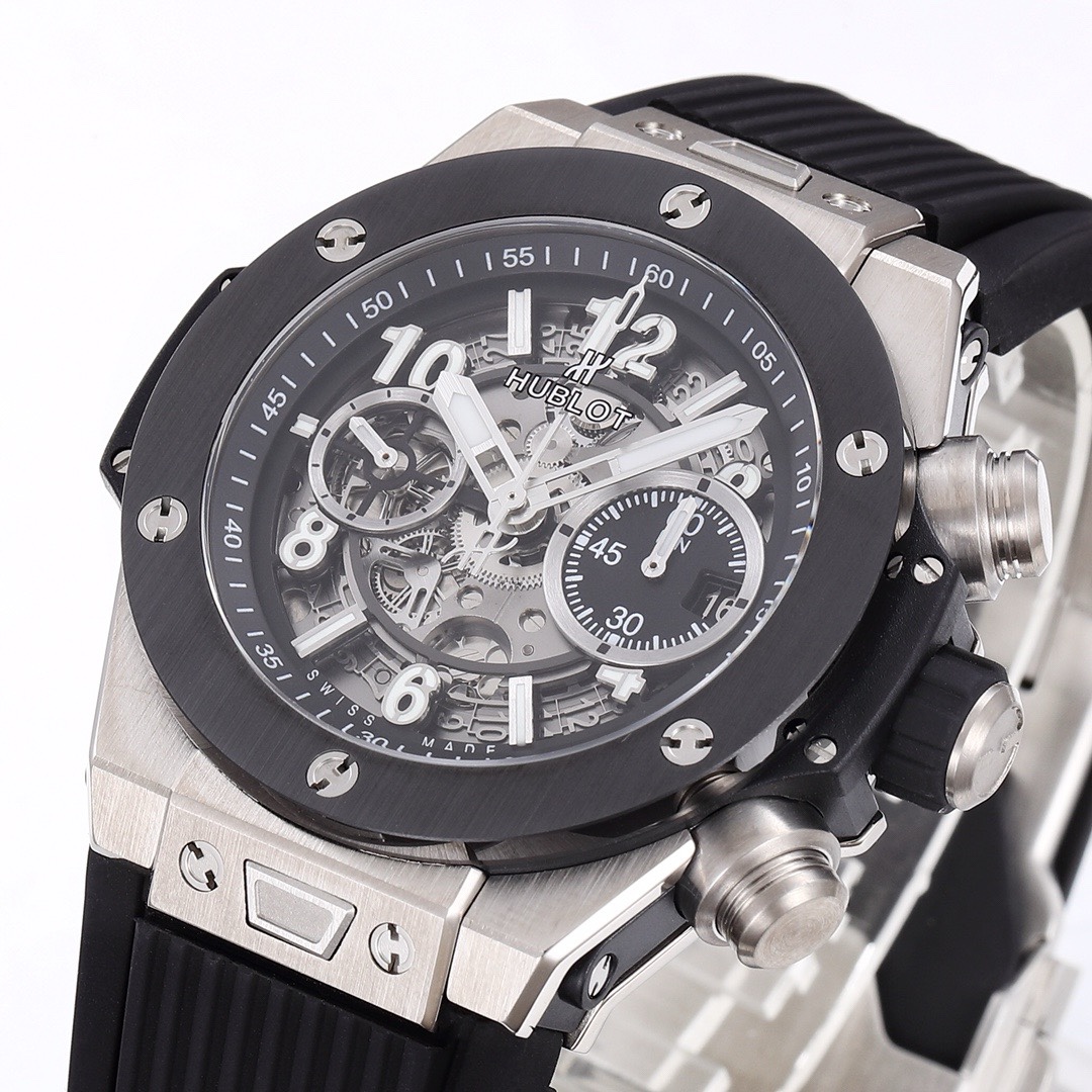 Hublot Big Bang Automatic Chronograph Watch 42mm Titanium Rubber Strap