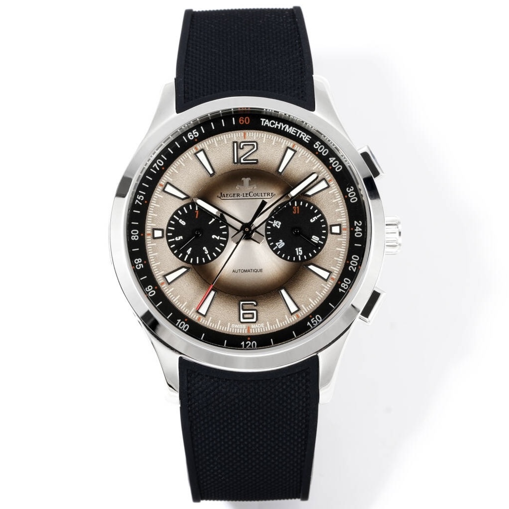Jaeger-LeCoultre Polaris Chronograph Automatic Watch 42mm Rubber Strap