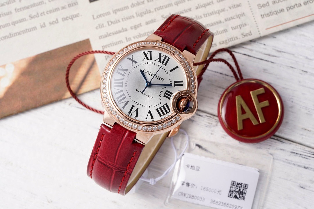 Cartier Ballon Bleu AF Upgraded 33mm Women Automatic Wristwatch
