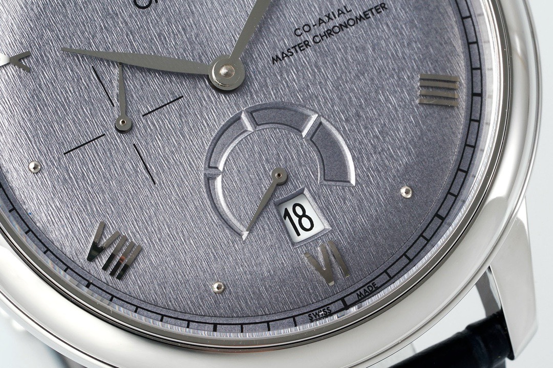 Omega De Ville Power‑Reserve Automatic Mechanical Watch, Genuine Calfskin Leather Strap