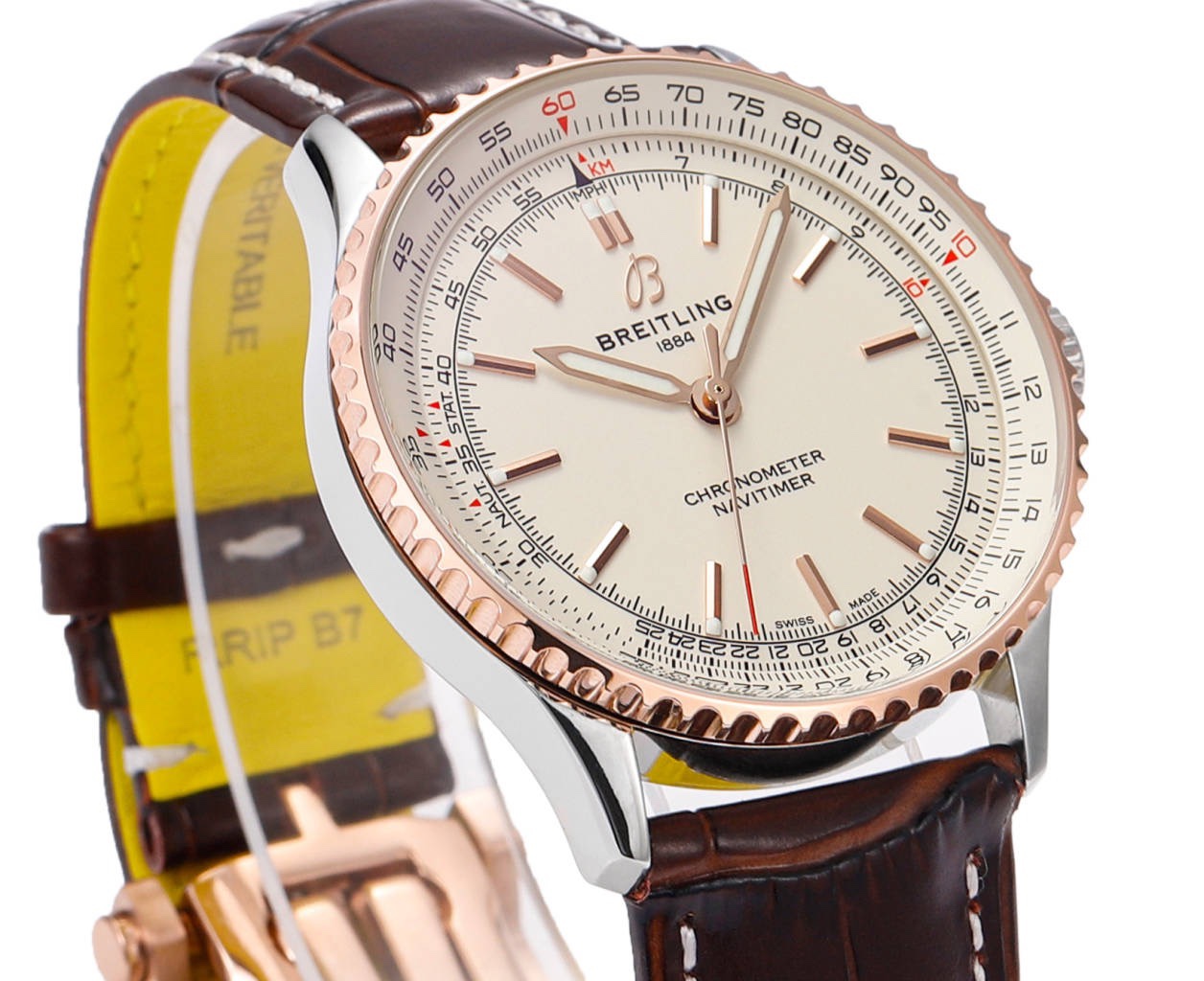 BREITLING Navitimer 1 Pilot Watch 41mm, TW Factory Seagull 2824 Automatic Leather Strap