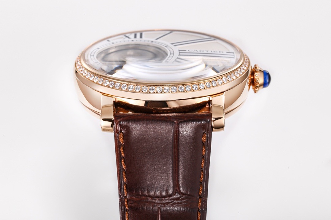Cartier Rotonde de Cartier Mysterious Watch, Floating Hands Design, 42.5mm, MC 9981 Manual & Automatic Integrated Movement