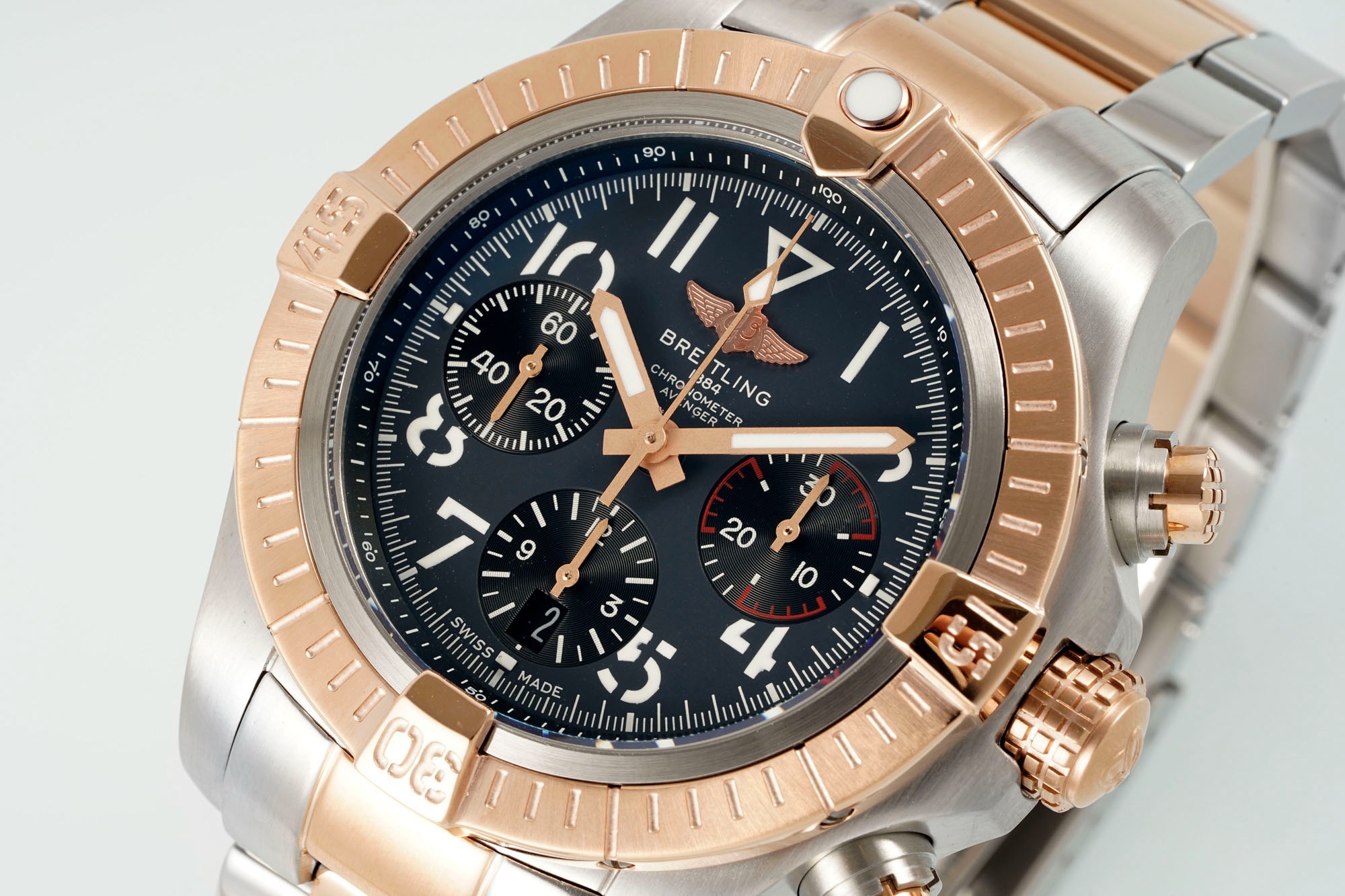 BREITLING Avenger B01 Chronograph 45mm Pilot Watch | BLS Factory Cal.B01 Modified Movement