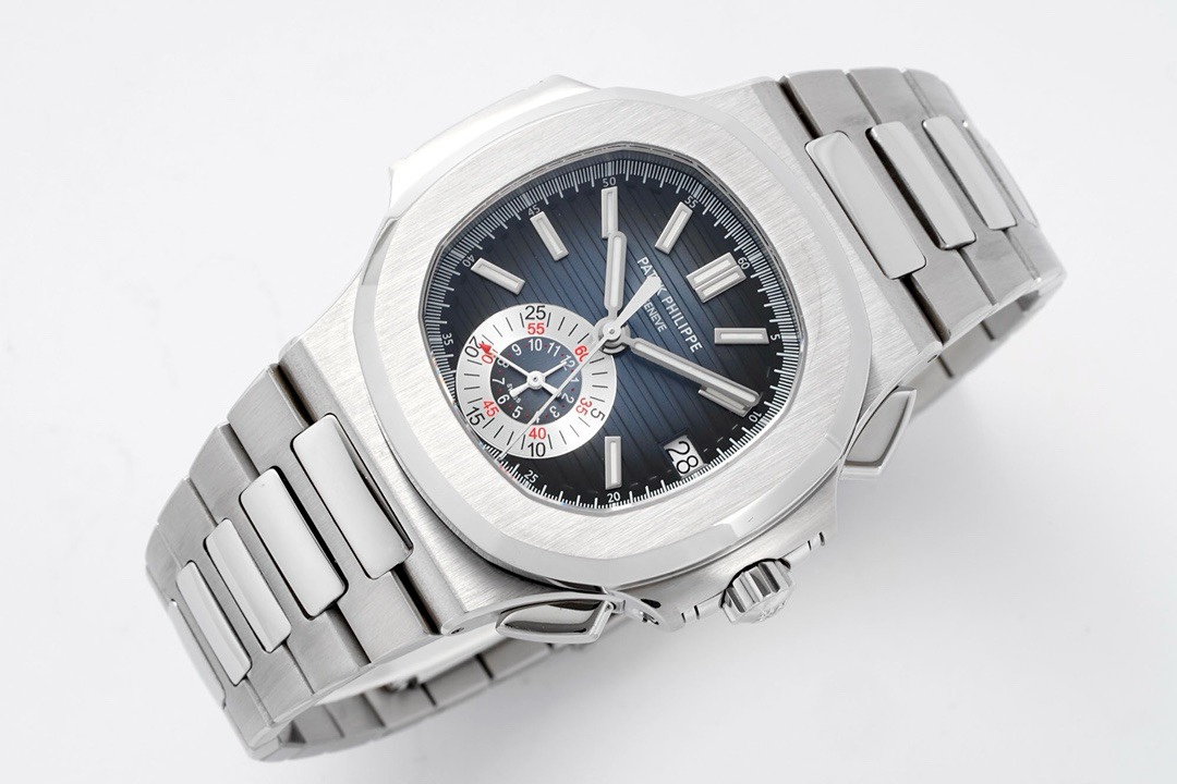 Patek Philippe Nautilus 5980 Chronograph Watch, 40.5mm, Real Working Small Second & Chronograph Functions