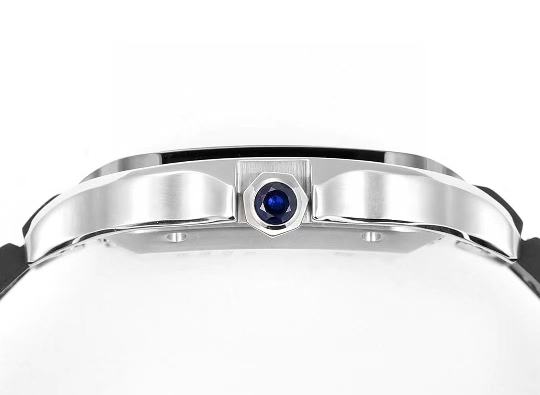 Cartier Santos Rubber Strap | THB Factory 39.8mm Automatic Watch