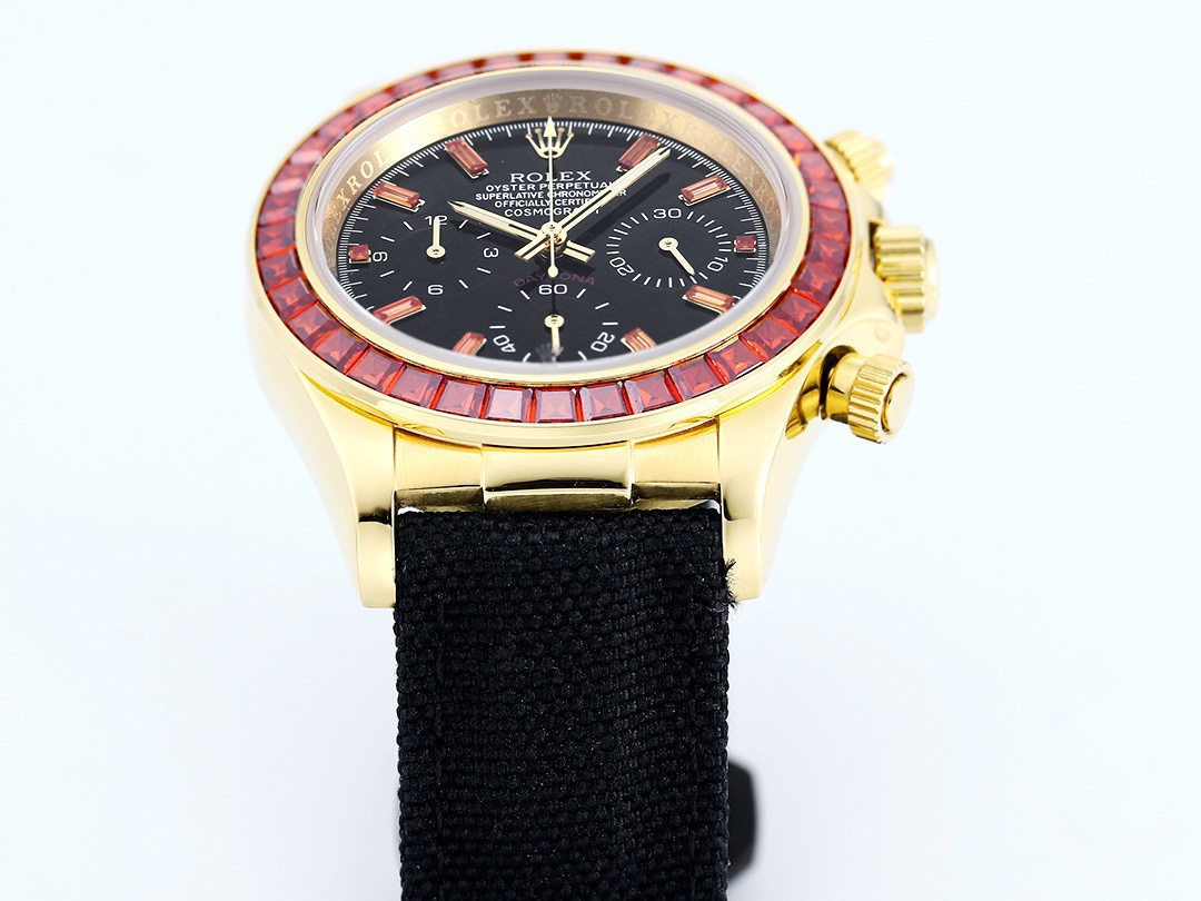 Rolex Cosmograph Daytona Super Clone Watch | Pumpkin Ruby Bezel, 43mm