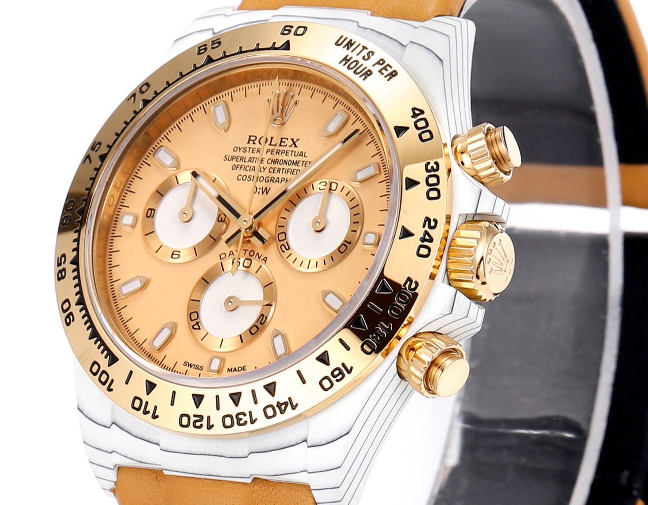 Rolex TW Factory Custom Carbon Fiber Daytona Watch 40mm 4801 Chronograph Movement Luminous Case & Buckle