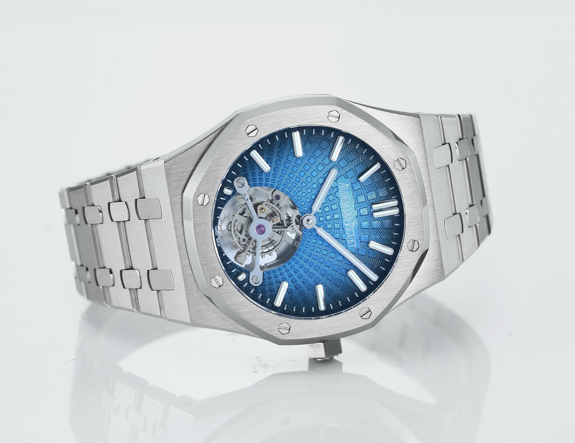 Audemars Piguet Royal Oak Tourbillon 41mm Evolutive Tapisserie Dial Automatic Watch