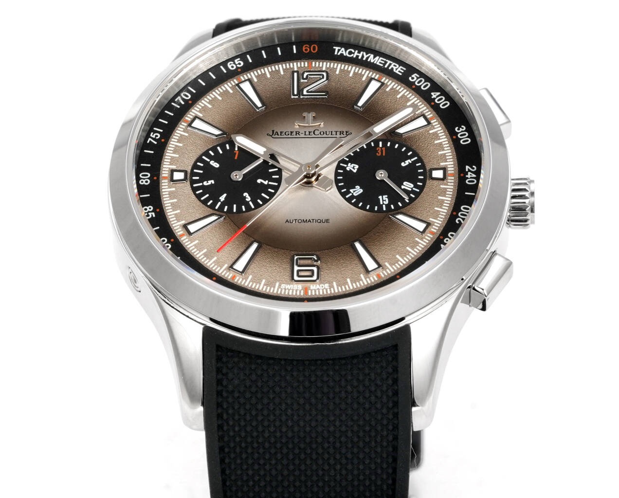 Jaeger-LeCoultre Polaris Chronograph Automatic Watch 42mm Rubber Strap