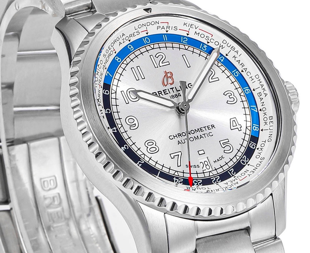 BREITLING Navitimer Pilot Watch 41mm, BLS Factory 2824 Automatic Movement Steel Bracelet