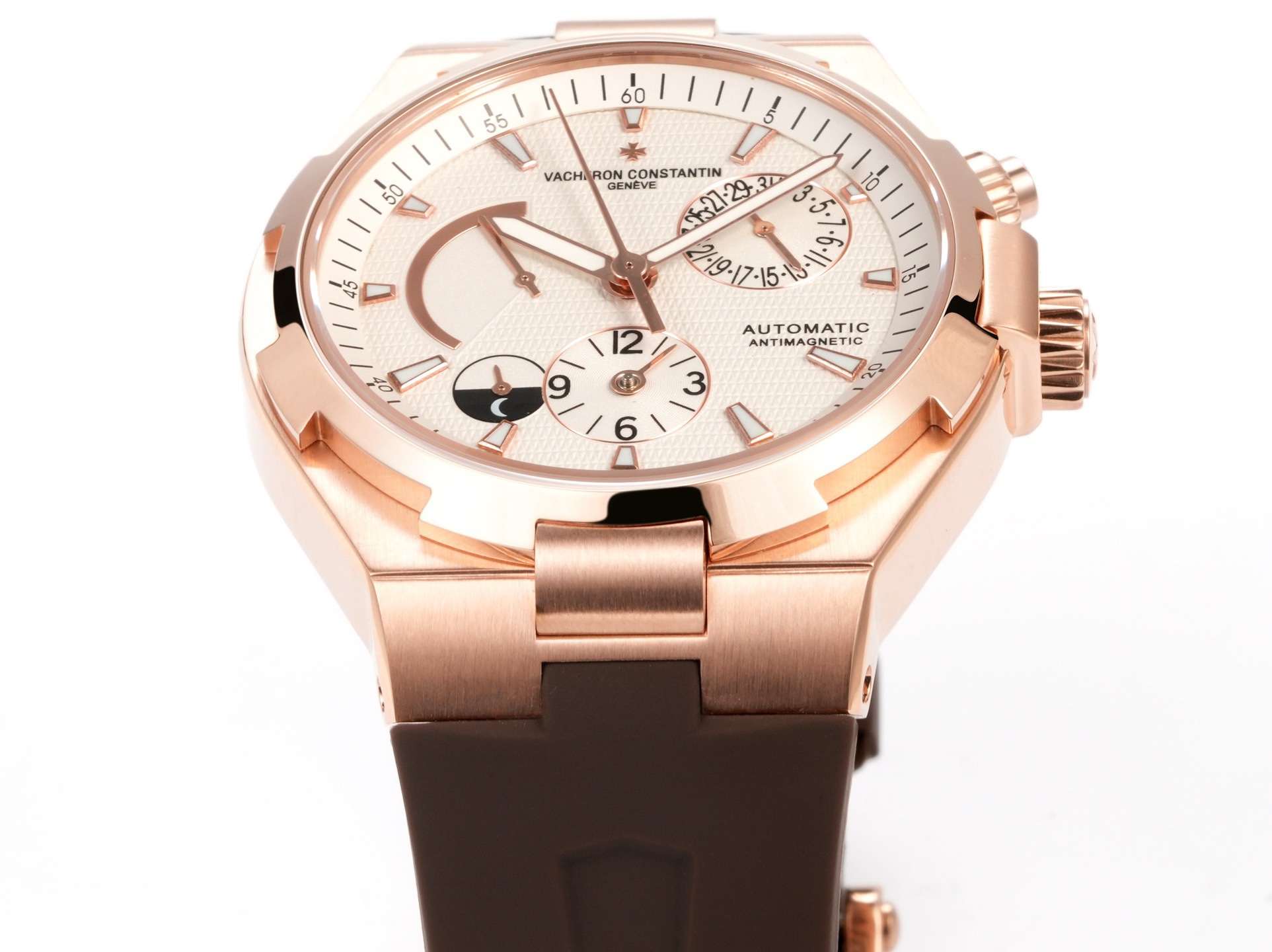 Vacheron Constantin Overseas RW4 Multifunctional Mechanical Watch, 42mm Stainless Steel Casual Business Gentleman Wristwatch