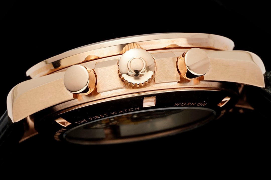 OMEGA Speedmaster Moonwatch 3861 Caliber Moonshine 18K Gold Chronograph 42mm