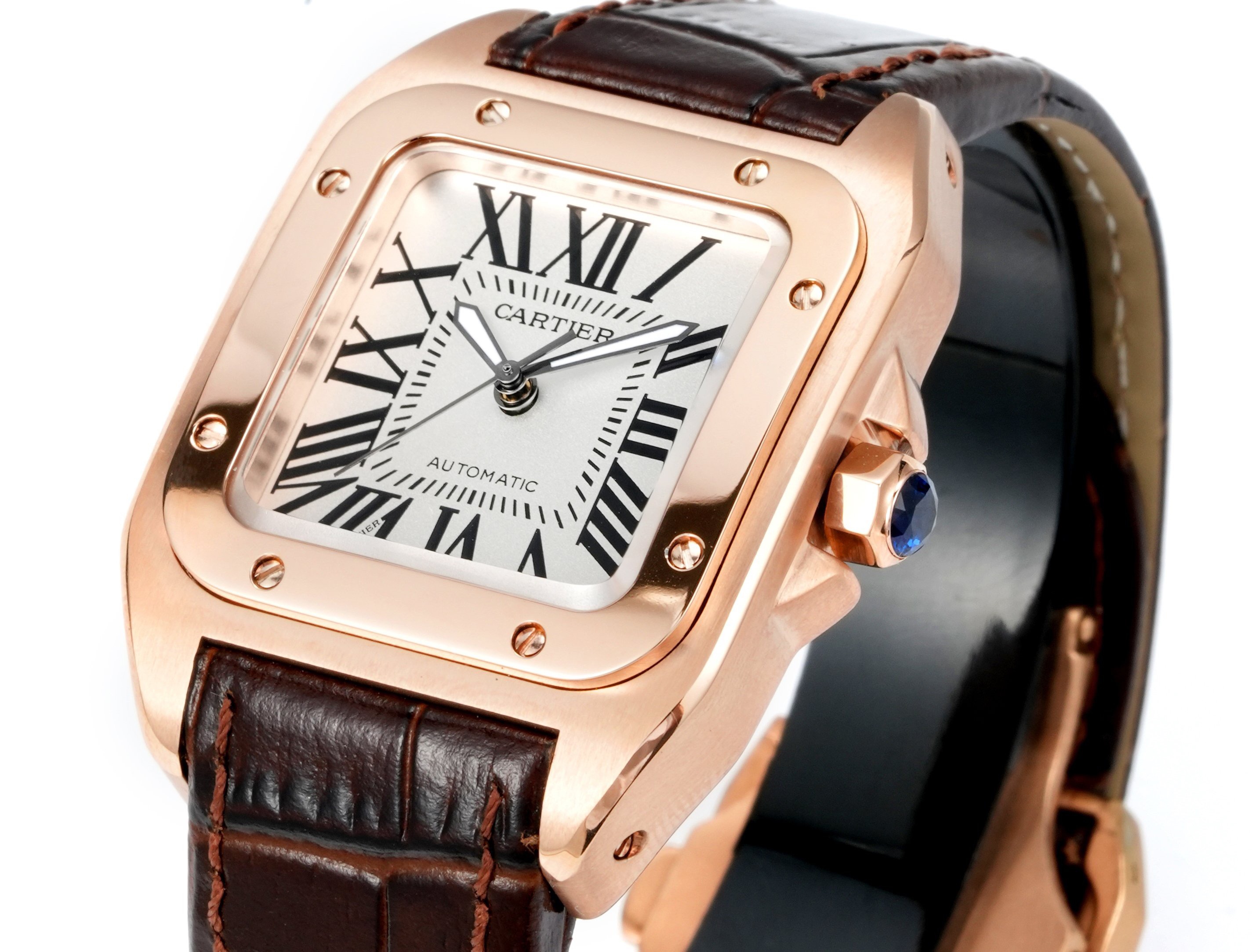 Cartier Santos 100th Anniversary Ladies Automatic Watch, 35.6mm