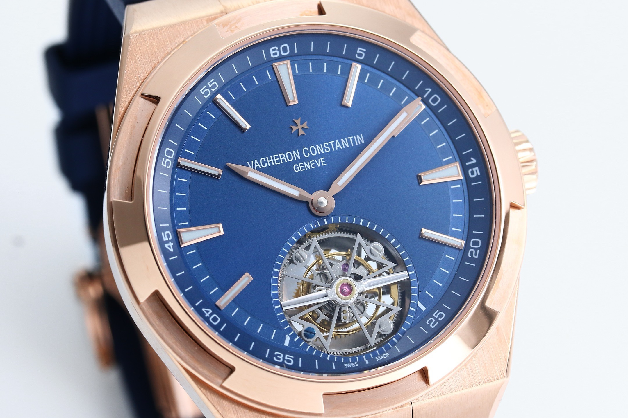Vacheron Constantin Overseas Tourbillon 42.5mm Blue Dial Automatic Watch