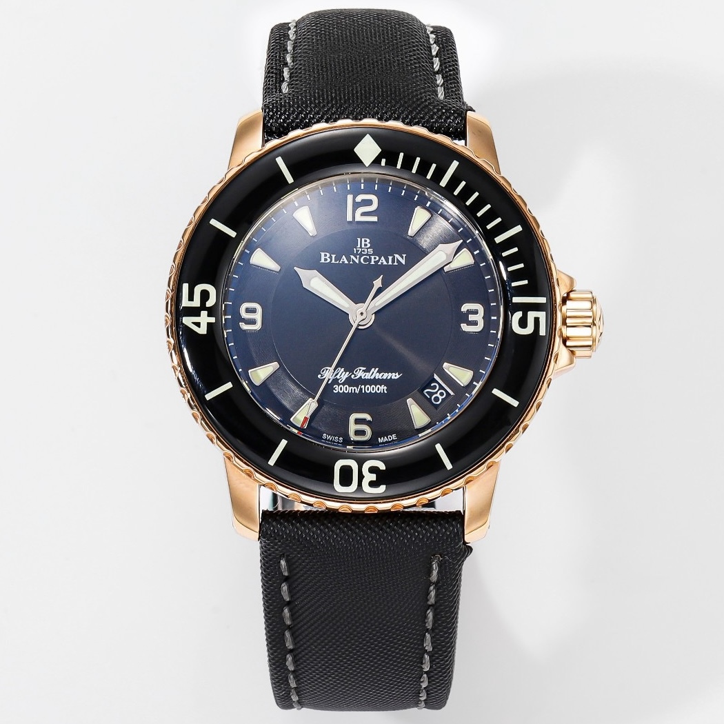Blancpain Fifty Fathoms 45mm Automatic Diver Watch | Canvas Strap
