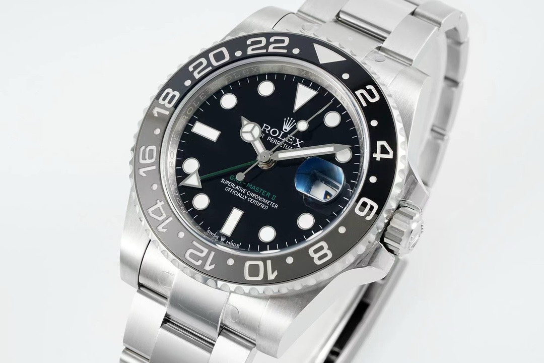 Rolex GMT Travel Watch 904L Steel Cal.3285 Movement
