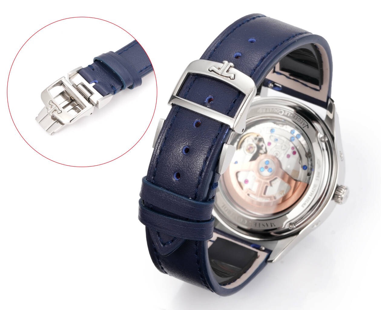 Jaeger-LeCoultre Master Calendar Moon Phase Automatic Watch 40mm Genuine Leather Strap