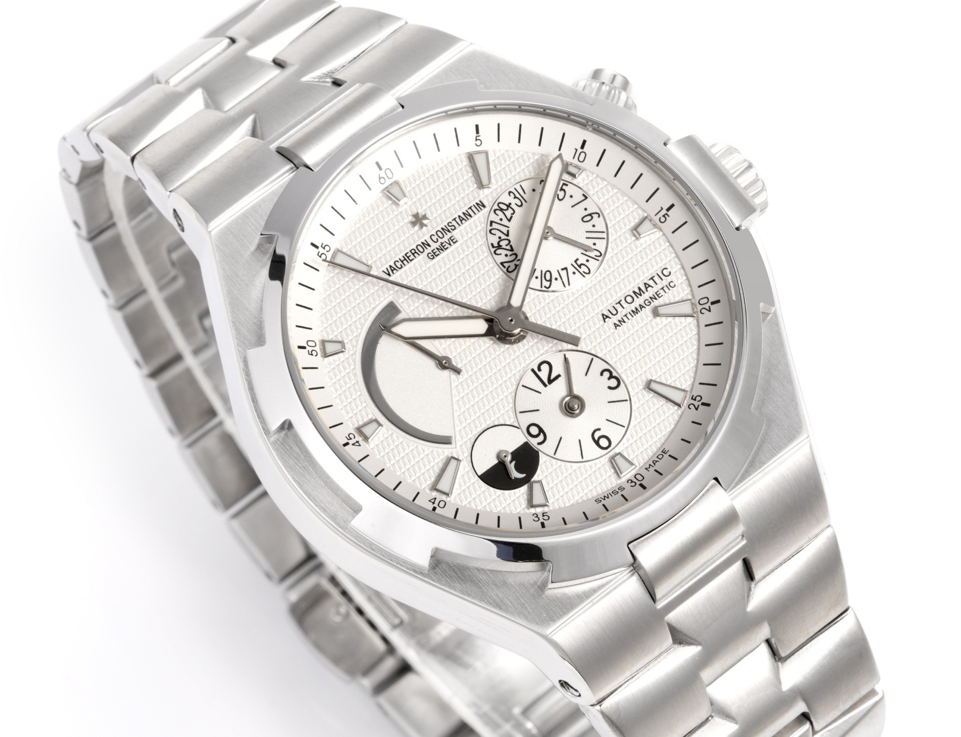 Vacheron Constantin Overseas RW4 Multifunctional Mechanical Watch, 42mm Stainless Steel Casual Business Gentleman Wristwatch