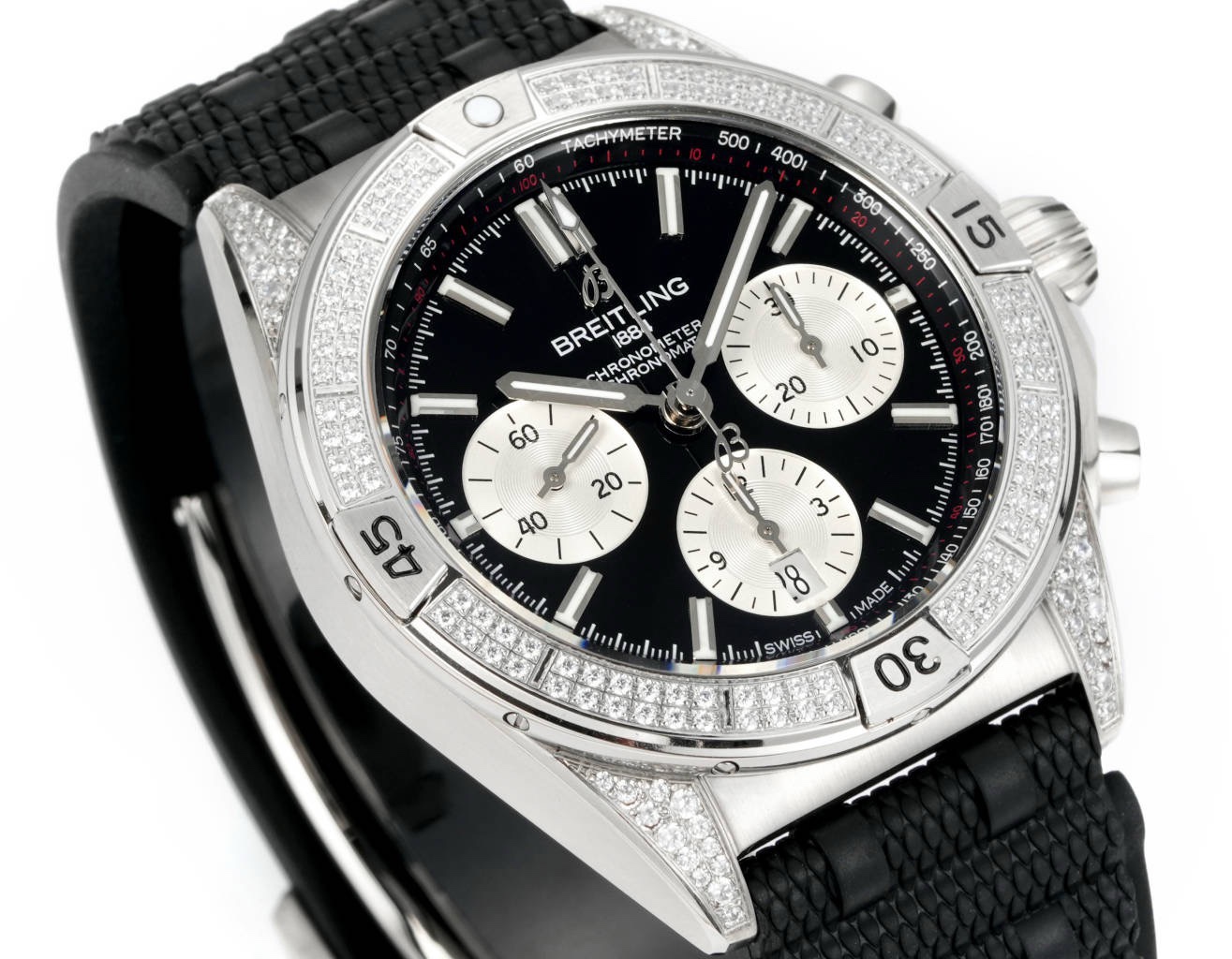 Breitling Chronomat Super Clone Watch | B01 Automatic Chronograph Movement, Diamond Bezel, 42mm
