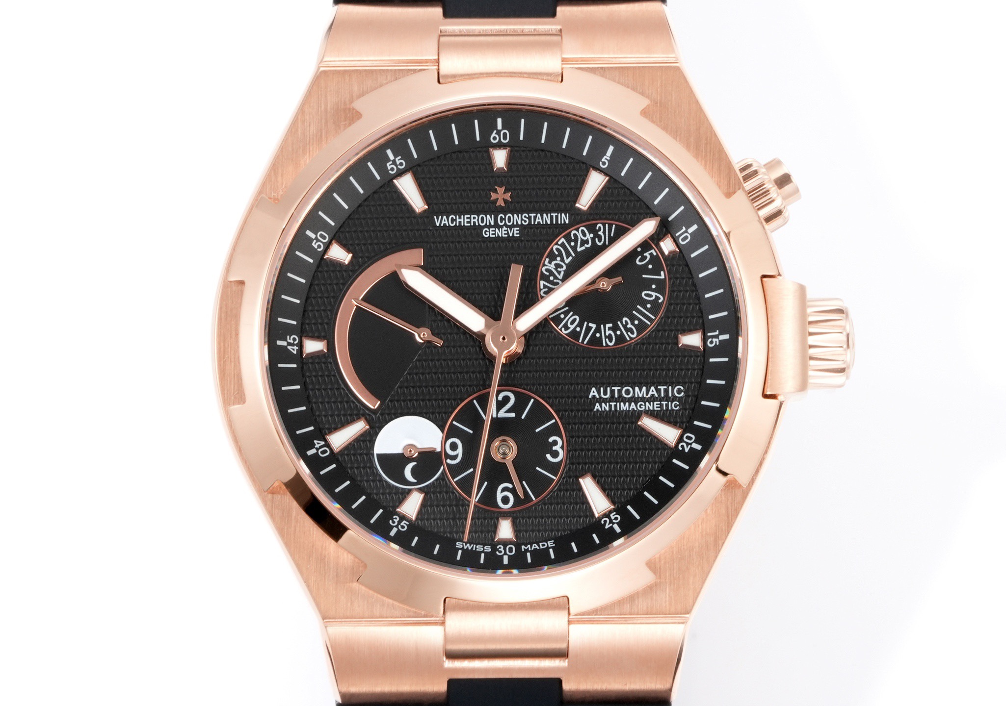 Vacheron Constantin Overseas RW4 Multifunctional Mechanical Watch, 42mm Stainless Steel Casual Business Gentleman Wristwatch