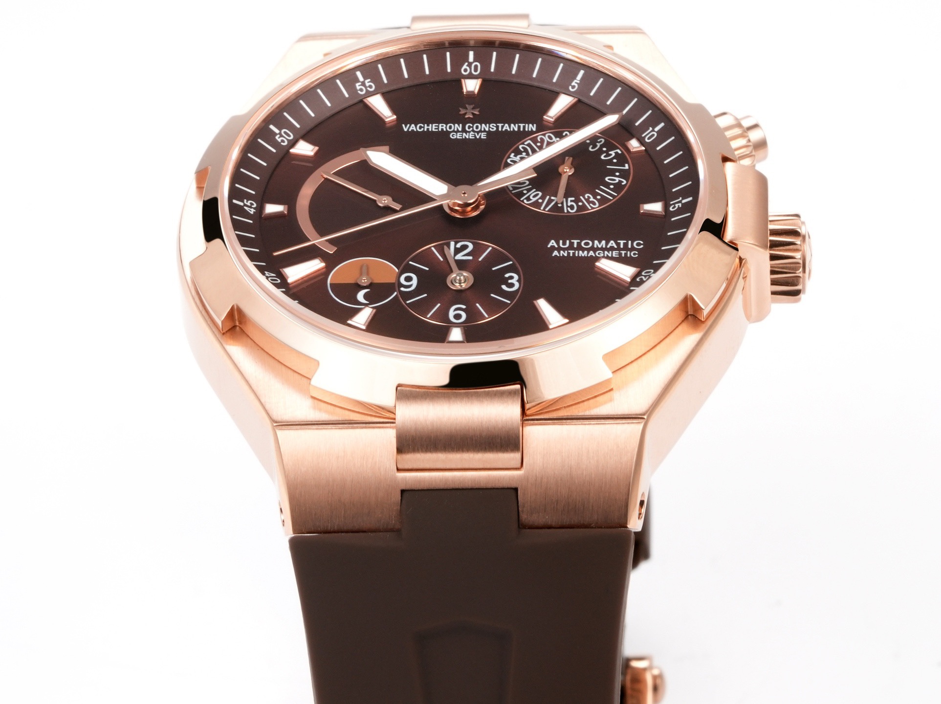 Vacheron Constantin Overseas RW4 Multifunctional Mechanical Watch, 42mm Stainless Steel Casual Business Gentleman Wristwatch
