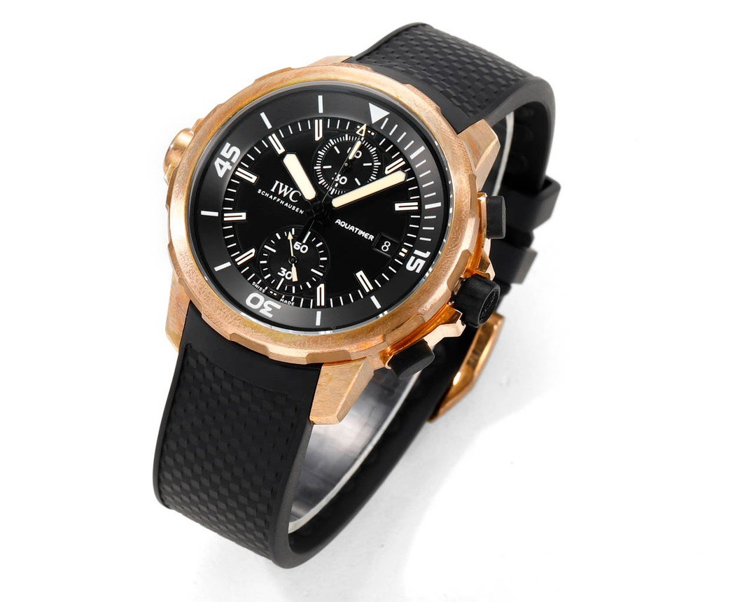 IWC Aquatimer Chronograph Watch 44mm | Quick Release Fluororubber Strap
