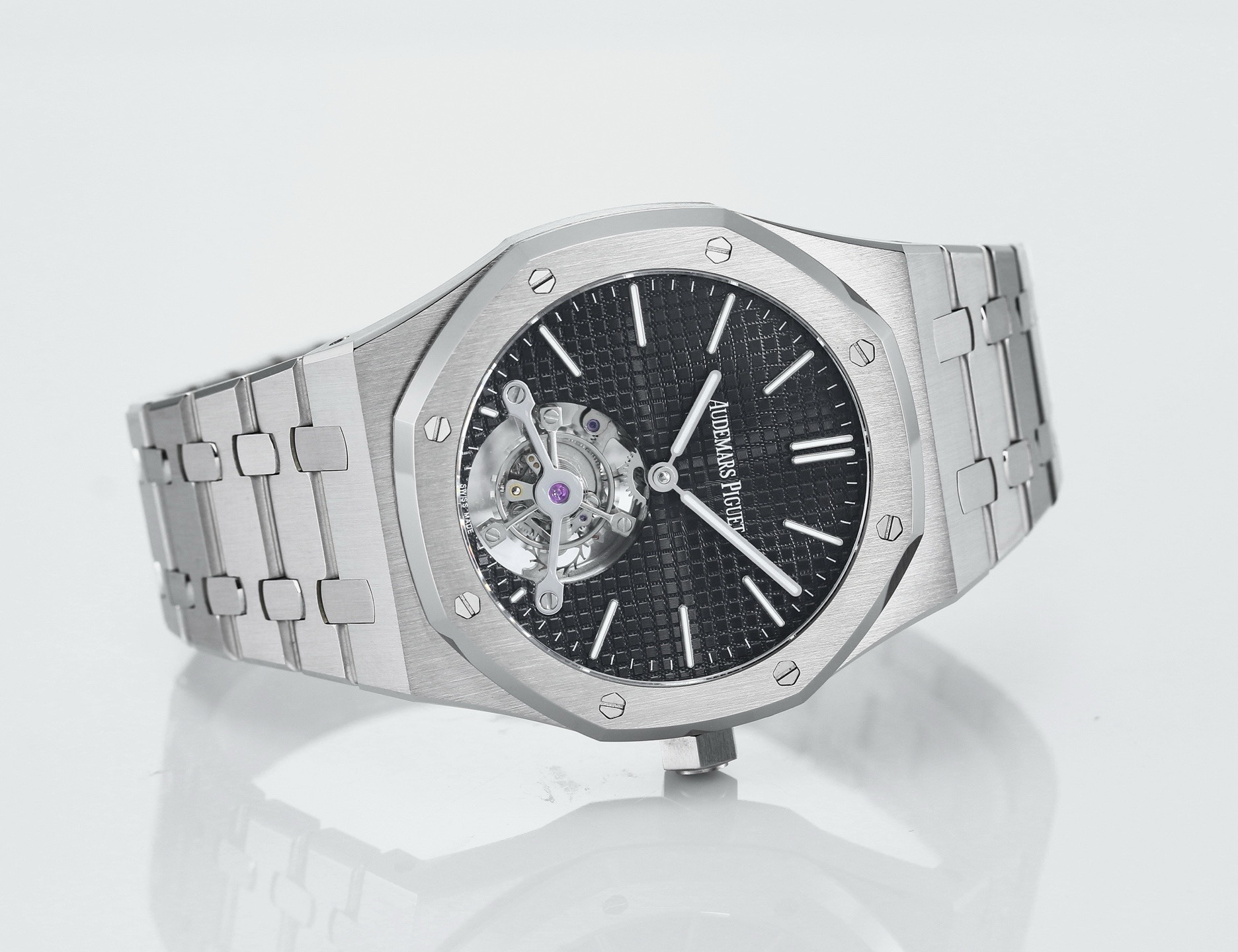 Audemars Piguet Royal Oak Tourbillon 41mm Evolutive Tapisserie Dial Automatic Watch