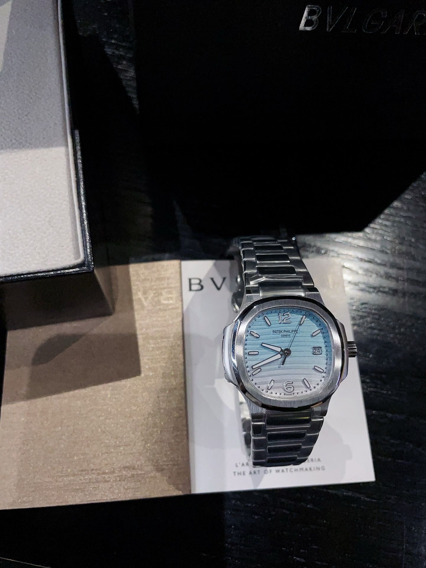 Patek Philippe Nautilus 7118 Women Watch 35mm, Gradient Color Dial Steel Band